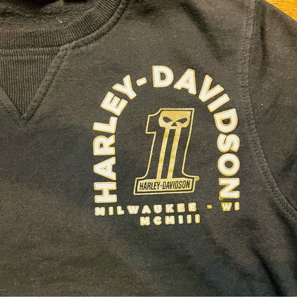 Harley-Davidson Women’s Medium Black Crewneck Sweatshirt - Picture 5 of 12